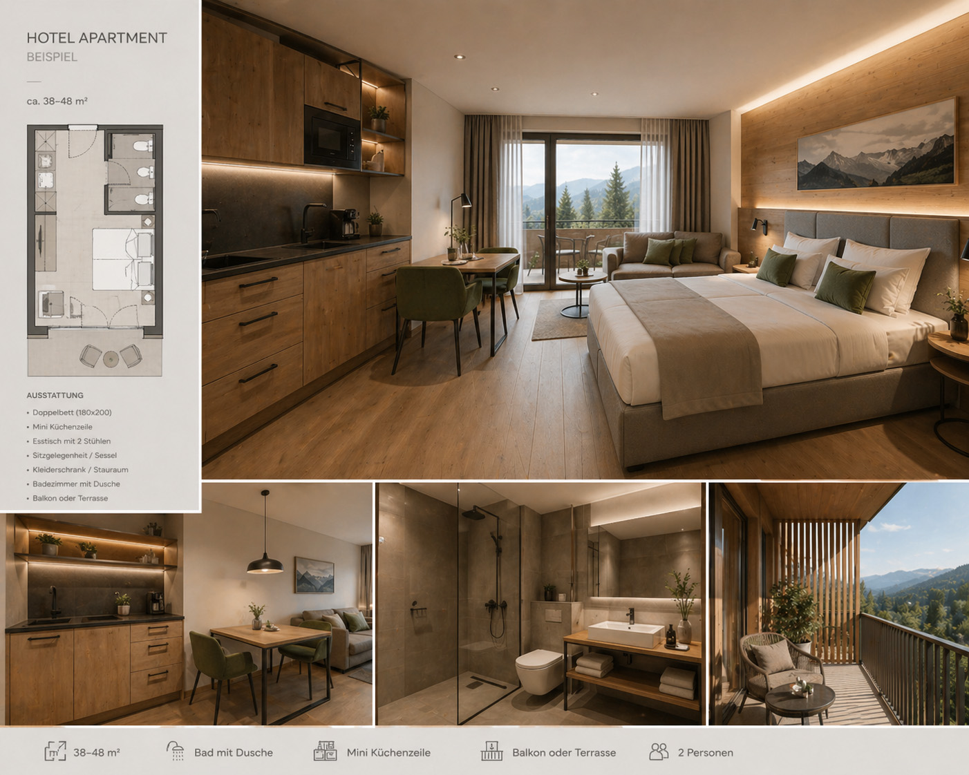 Hotel Apartment Raumansicht