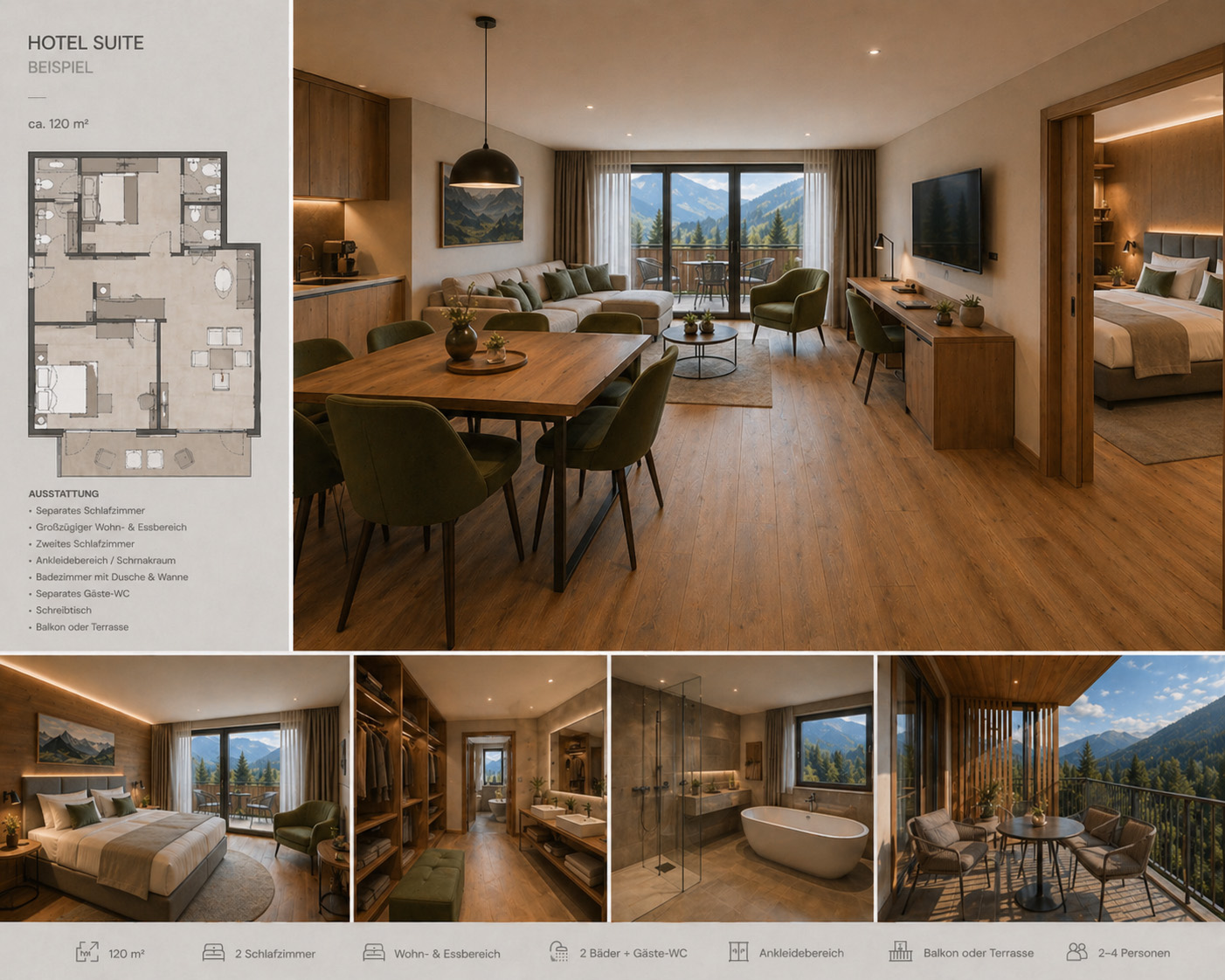 Hotel Suite Raumansicht